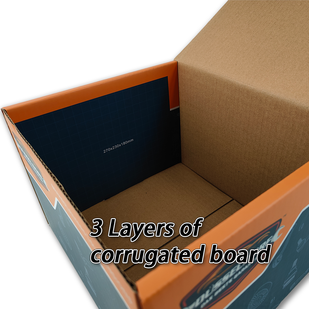 Original Custom Design logo Full Color Printing Box Recyclable Corrugated Cardboard Paper Packaging Mailer Box