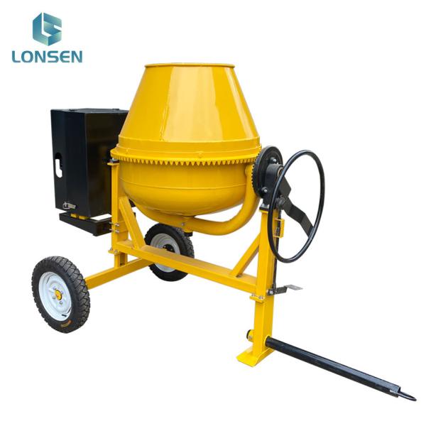 Petrol Concrete Cement Mixing Machine with 2 Tyre 2600*1100*1300mm High Operating Efficiency