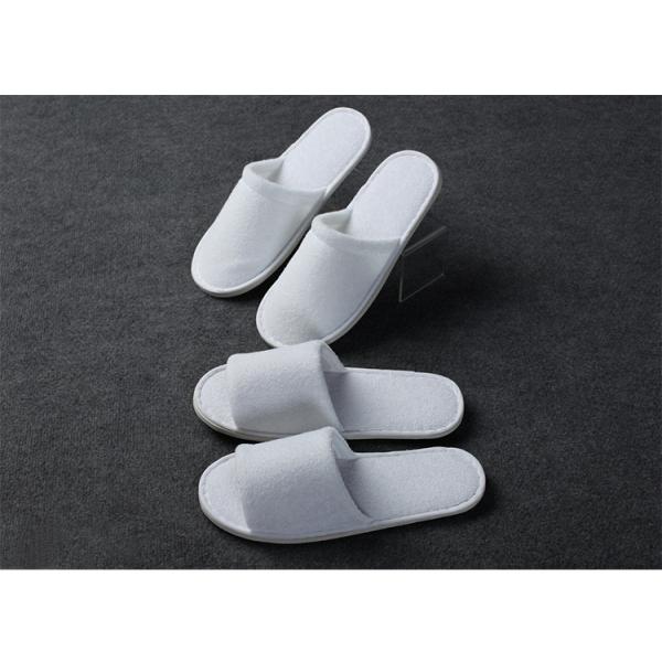 White Massage Spa Disposable Hotel Slippers Indoor Slides For Women Men