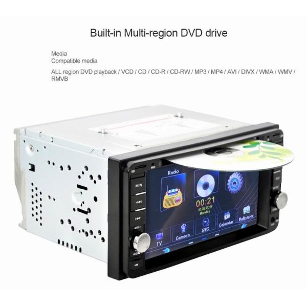 Ouchuangbo 7 inch car dvd gps radio stereo for Toyota universal support BT AUX USB swc