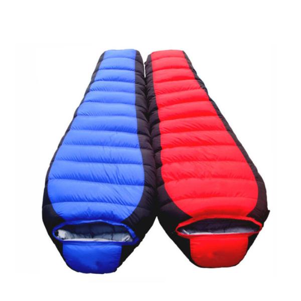Factory direct sales  Winter Ultralight Waterproof Duck Goose Down Sleeping Bag for Hiking, Outdoors