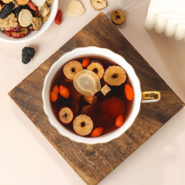 Five Treasure Ginseng Herbal Tea For Men With 8 Premium Natural Herbs For Daily Vitality Support