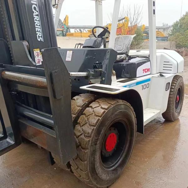 TCM 100 Diesel Forklift Fuel Efficient ECO Mode Recent Overhaul Used Forklift Truck Heavy Duty Material Handling Machine