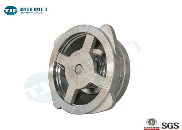 Stainless Steel Disc Non Return Check Valve Wafer Spring Assisted EPDM Seat Type