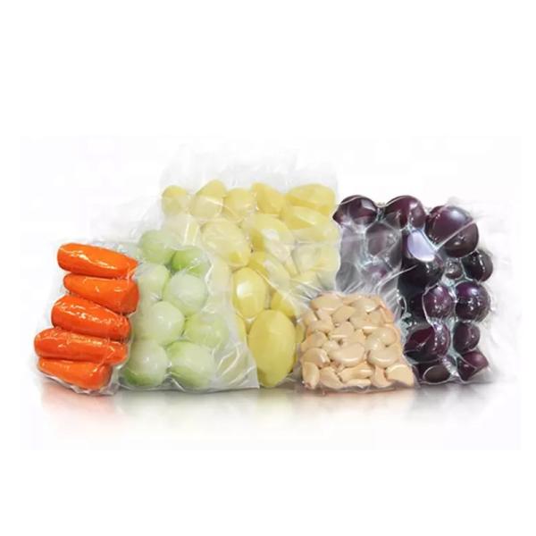 Customized Clear Embossed Heat Seal Food Bags Polypropylene Plastic Storage