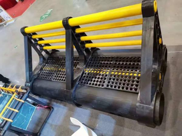 Surprise Black and Yellow HDPE Fish Cages with Floating Pipe 200mm/250mm/315mm/350mm/400mm/450mm/500mm