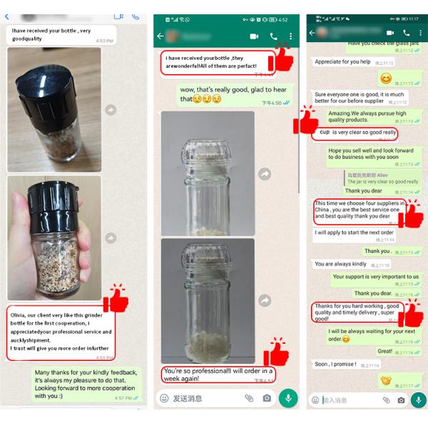 Food Grade 50 ml 80 ml Plastic Shaker Bottle Pet Packing Plastic Spice Jars Grinder Mill Set for Kitchen