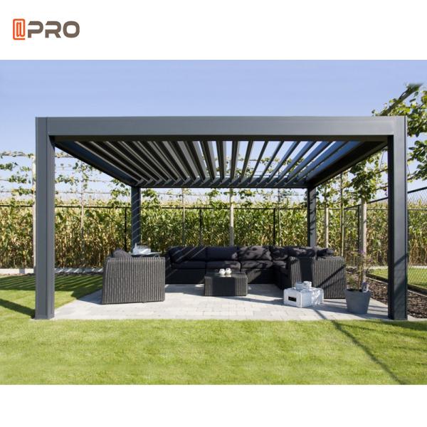 Automatic Waterproof Outdoor Customized Garden Aluminum Pergola Louver Roof