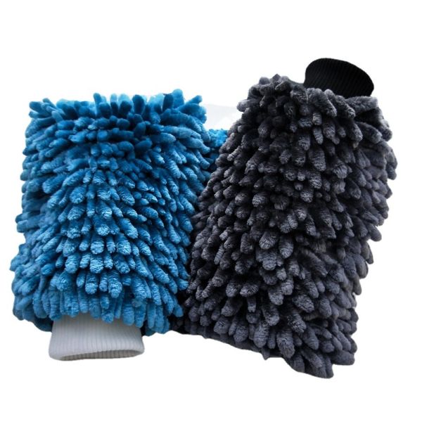100% Polyester Bright Chenille Double-Sided Thickened Car Wash Mitt