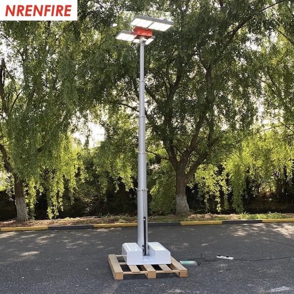 4.2m pneumatic telescopic mast light tower-roof top mounted-foldable-LED flood lights