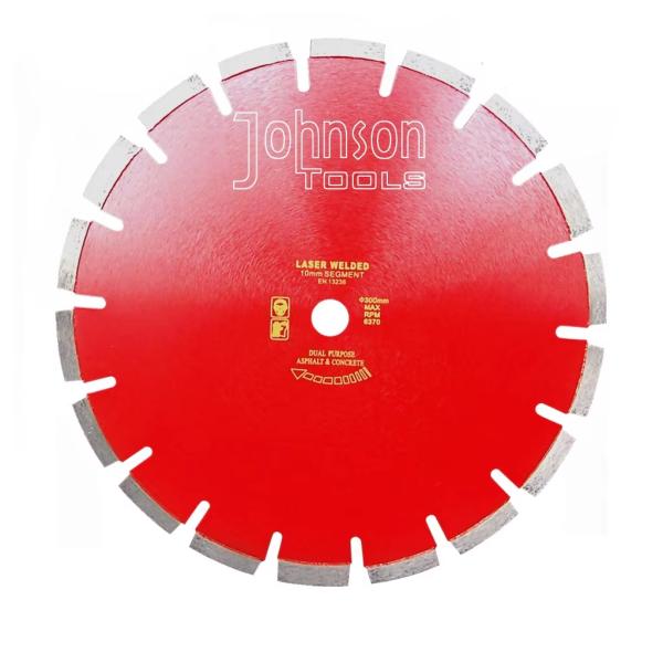 300mm Handheld Concrete Groove Cutting Blade 2.0mm Blank Thickness