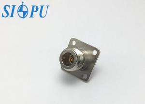 Adaptador coaxial de RF N Femenino a SMA Femenino (montado en el flanco)