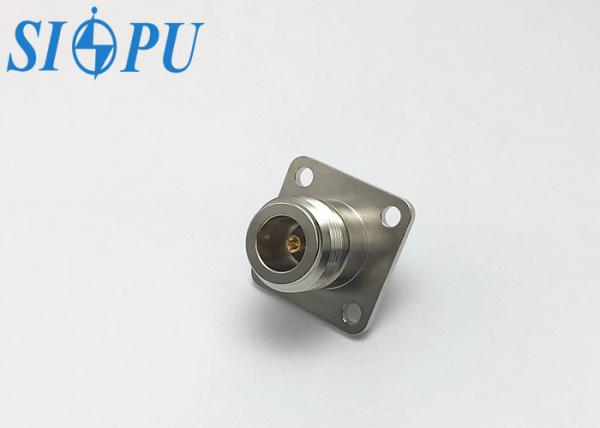 RF Coaxial Adapter – N Female to SMA Female (Flange Mounted)