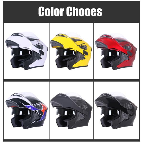 High Strength ABS Snowmobile Motorcycle Helmet with Double Visor Durable and Versatile