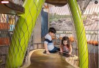 Seguridad del Parque de Atracciones Red de cuerda de acero inoxidable de 10 mm con malla de ferrules Antiácido Antialcalino