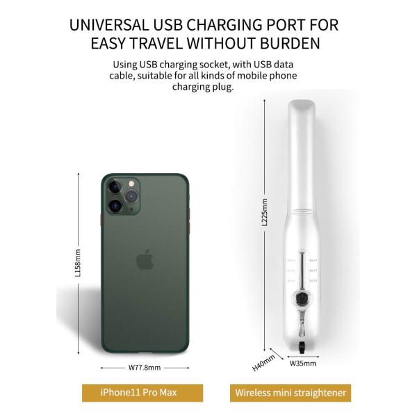 мини бесшнуровая плоская плита керамического покрытия раскручивателя утюга 5V