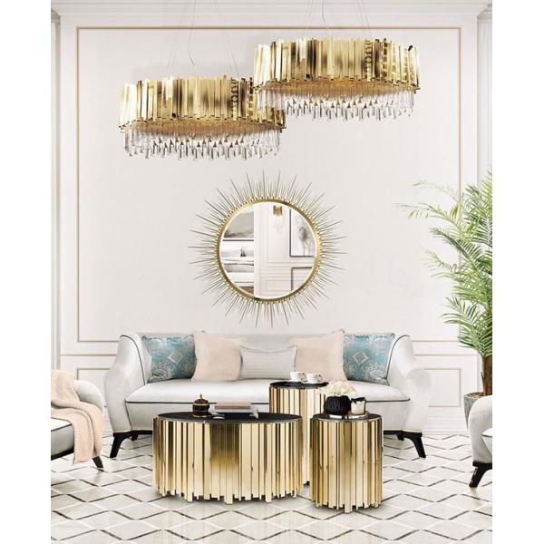 таблица центра живущей комнаты 45x57cm роскошная для основания металла черной софы круглого бортового