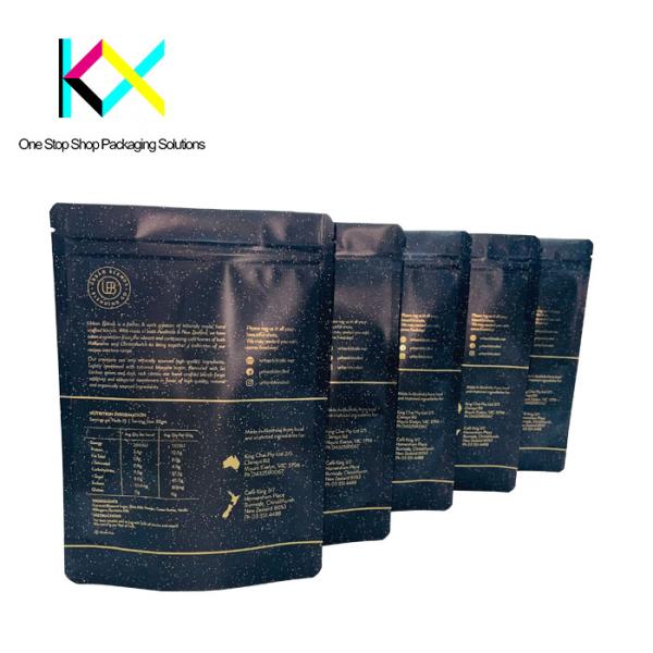 Multiple SKUs Protein Pouch Packaging With Zipper Single Serve Easy Tear