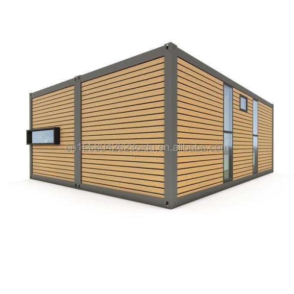 Maison de conteneurs de luxe préfabriquée avec couleur personnalisée et 2 chambres