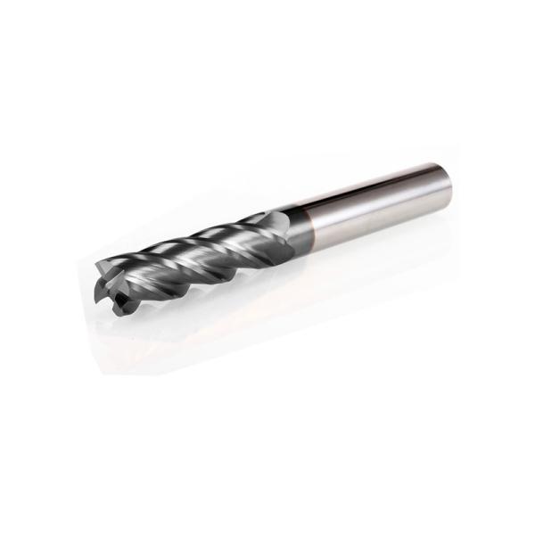 Solid Carbide Micro Diameter End Mill 4 Flutes HRC 58 Degree For Milling Tools