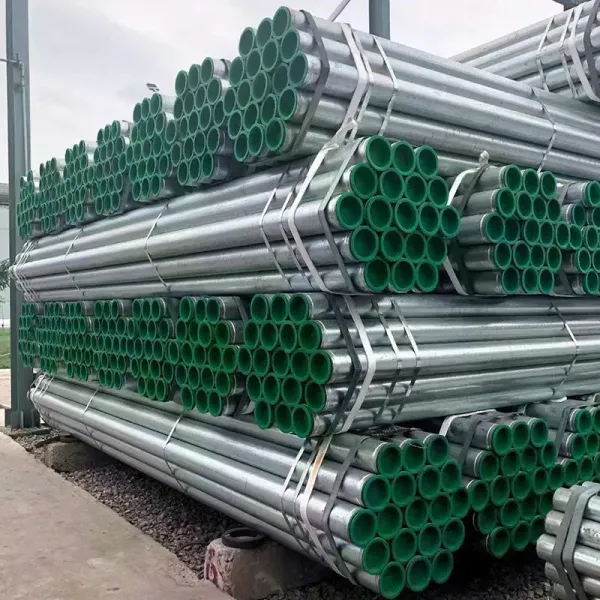 Q355 Pre Round Galvanized Steel Pipe Construction Hot Dipped Galvanized Tube