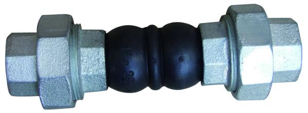 Industrial Pipe Expansion Joint Screwed Rubber Expansion Joint  1/2 To 4
