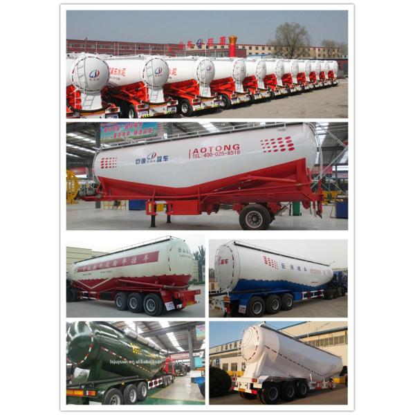 FUWA BPW Optional 3 Axle Cement Carrier Trailer Tanker Truck for Bulk Silo Tank Transport