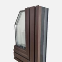 Vitres à double vitrage en aluminium pour fenêtres insonorisées 6005 avec bande de rupture thermique en fibre de nylon