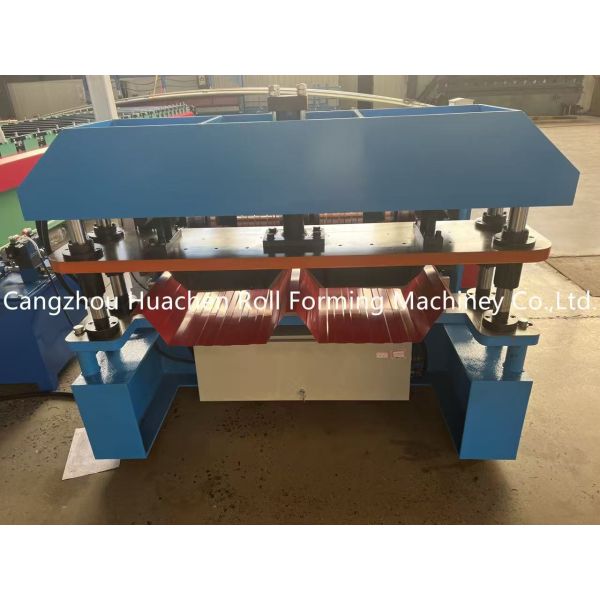 24 Rollers Steel Roofing Sheet Roll Forming Machine with 45# Steel Quenching and Plating and 12 Month Warranty