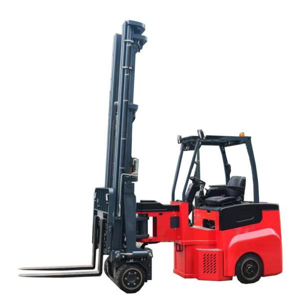 New design seated 2ton narrow aisle electric articulated forklift warehouse forklift truck