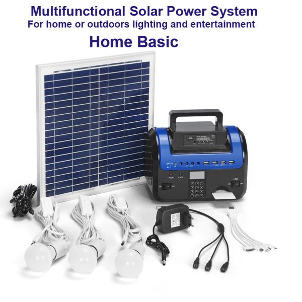 Economical Solar Power Home Kits , Karaoke Function Solar Power For Domestic Use