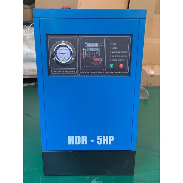220V 1Ph 50Hz 5HP Refrigerated Air Dryer For Air Compressor