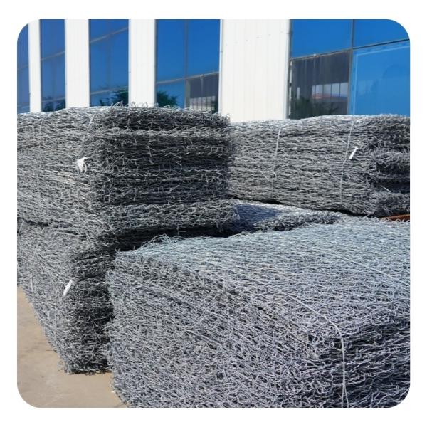 Gabion Wire Netting for Retaining Wall Stone Cage in River Construction Woven Mesh