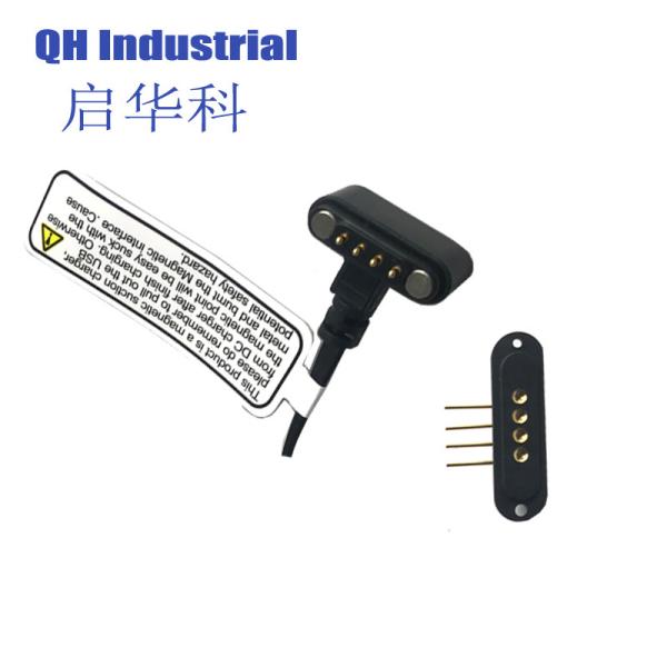 4pin 2.54mm Pitch ISO RoHS REACH IDI magnetic pogo pin connector Peru ISO RoHS REACH Male Connector Magnetic Connector