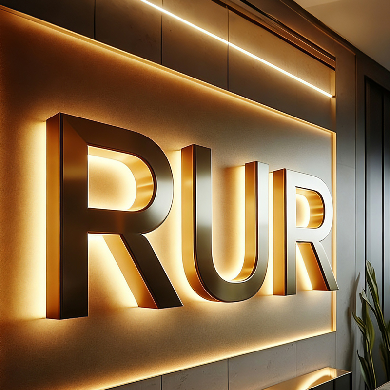 Custom Business Sign Outdoor Custom LED Sign Outdoor Advertising Illuminated Letter for Hotel Waterproof LED Module or LED Strip