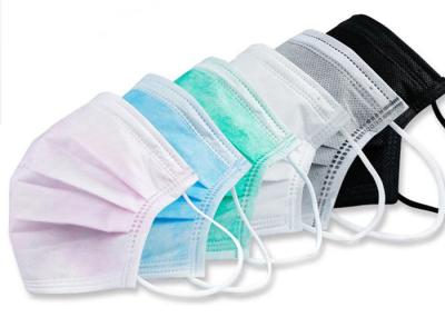 Medical Grade Disposable 3 Ply Face Mask 3 Layer Multi Colored 17.5x9.5cm