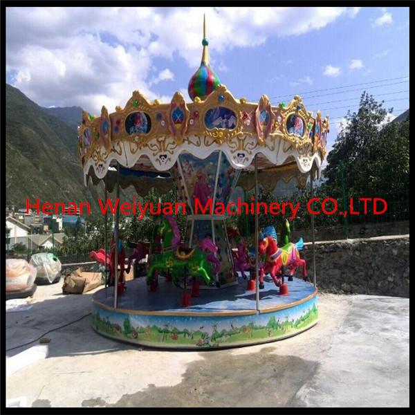 8 seats mini Luxury carousel horses for kid amusement park