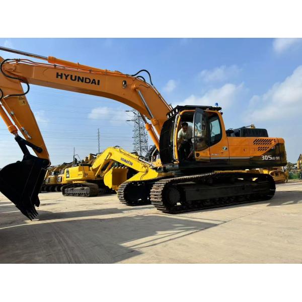 Original Brand Hyundai 30 Tons Used Hydraulic Crawler Excavators With 169 Power