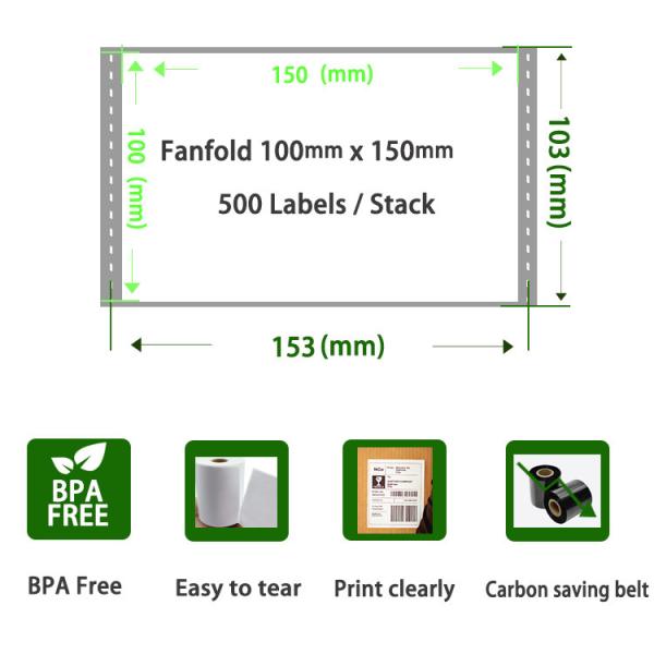 Economy Set: Shipping Labels Printer Barcode Labels Roll