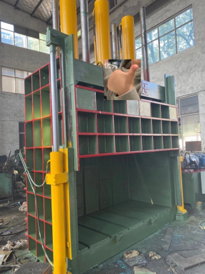 Vertical scrap metal of steel copper aluminum baler Vertical Scrap Baler Used For Soft metal Plastic Waste Paper Baling