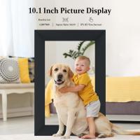 O automóvel esperto personalizado do quadro da foto de WiFi Digital da nuvem gerencie o tela táctil do IPS