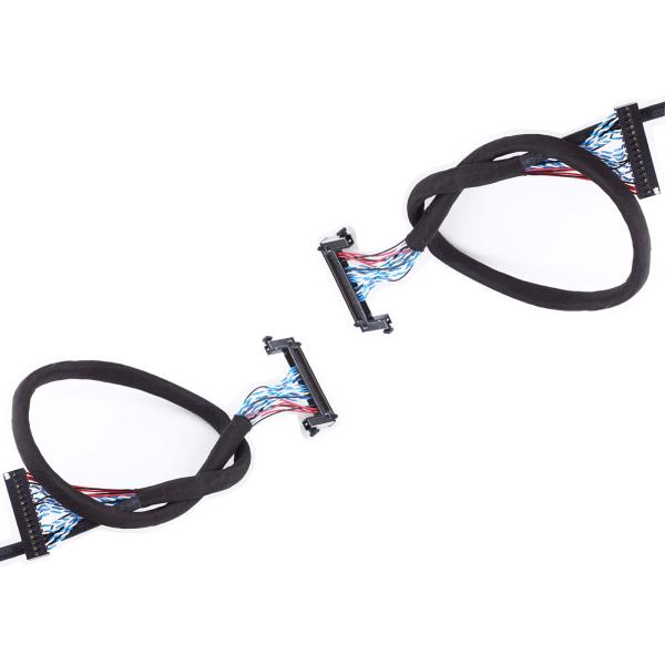 Pin таможни 30 к 50 кабель контактного разъема 2.54mm LVDS