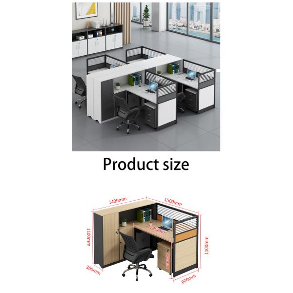 Combinaison de meubles de bureau Bureau double Bureau informatique Bureau et chaise avec design moderne