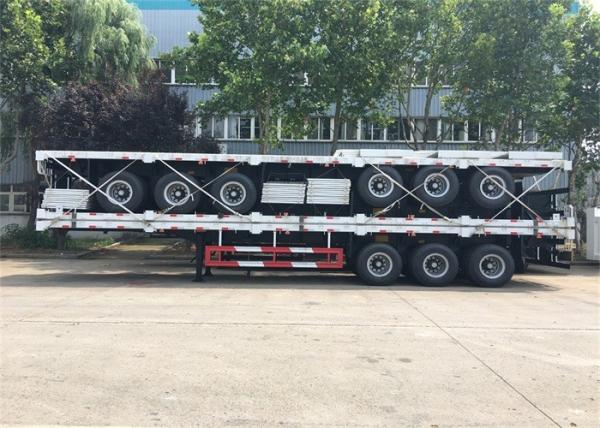 2 Axle 3 Axle 40 Ft 20 Ft Flatbed Container Semi Trailer