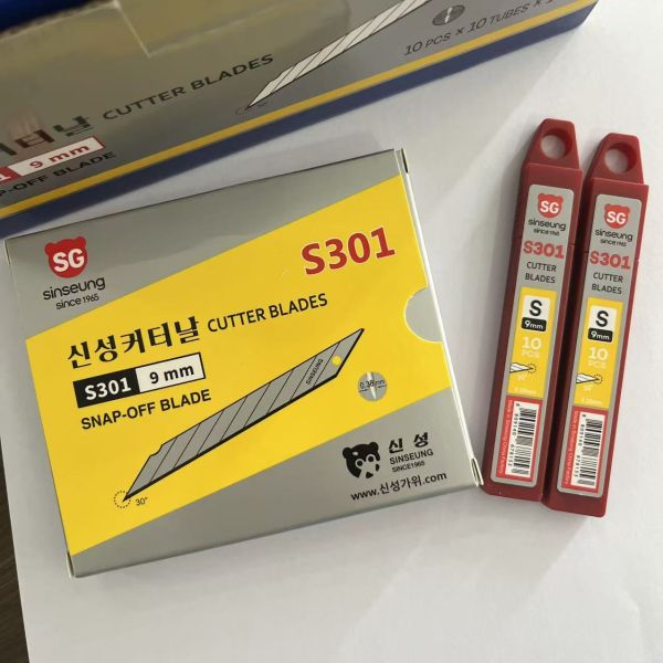 10 pack 9mm Cutter Carpet Knife Blade Replacement High Carbon SK2 Steel