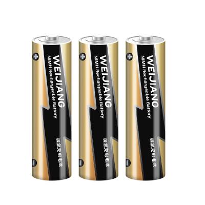 Bateria cilíndrica 1100mAh AAA NIMH Baterias recarregáveis