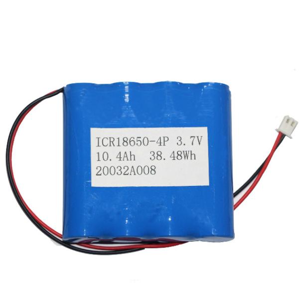 UN38.3 Certified | High Capacity 18650 Battery Pack | Samsung Custom 10.4Ah 3.7 Volt Lithium Battery Shrinked PVC for Desktop Fan | CC CV | Made in China Factory