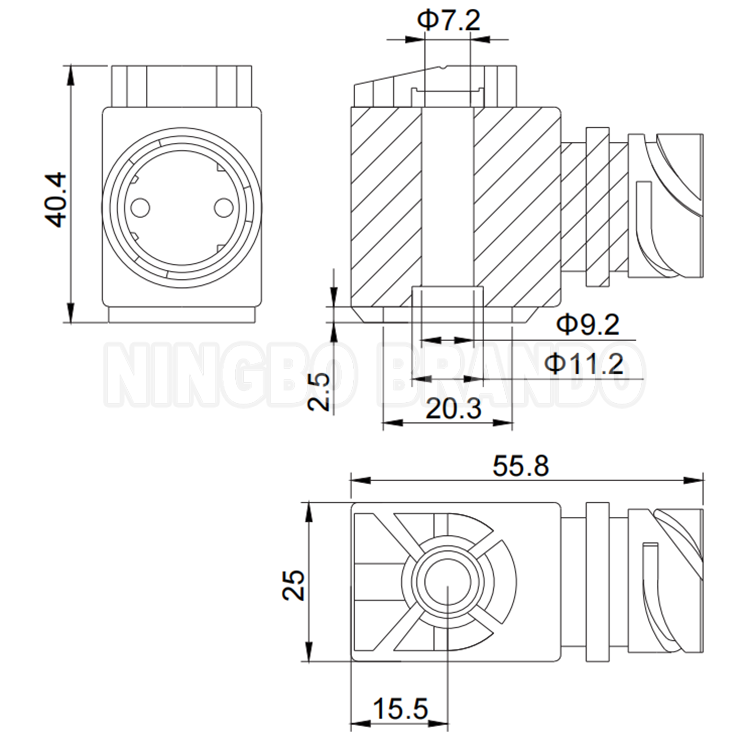 24V DC Solenoid Coil For Truck Air Brake Solenoid Valve A5410560304