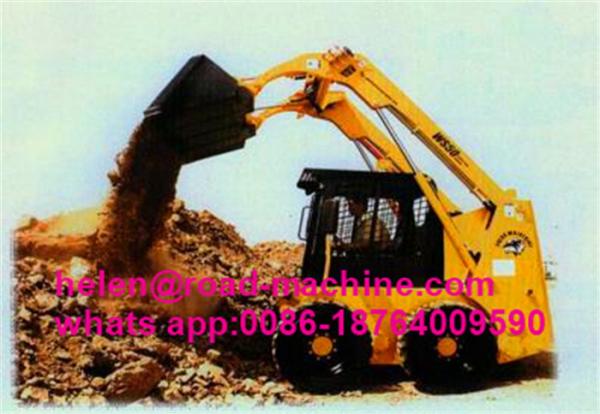 Road Maintenance Machinery Micro XT750 0.55m3 Bucket Skid Steer Loader