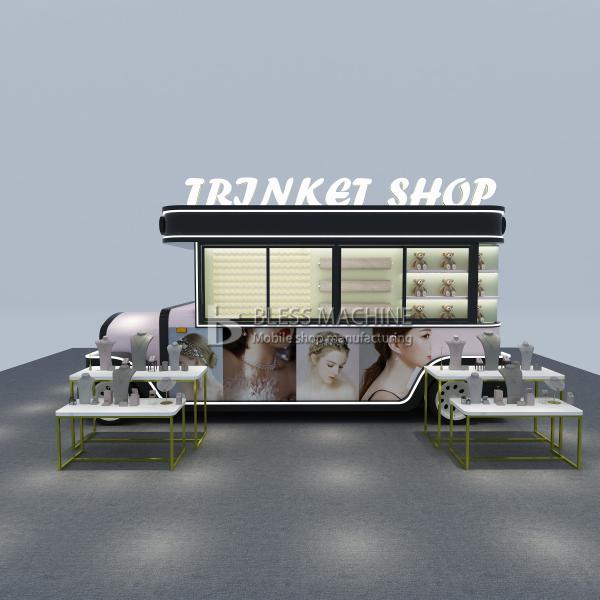 Leisure Fast Food Equipment Electric Mobile Snack Beverage Catering Van Truck Trailer Kiosk Cart